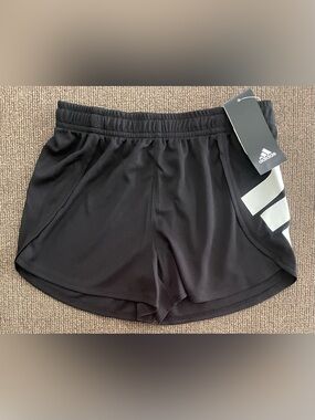 NWT Girl’s Adidas Active Shorts Size S 7/8 Black/White